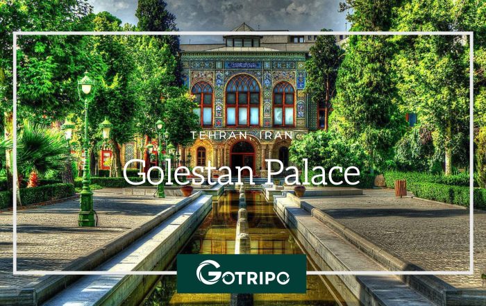 Golestan Palace Tehran with historic architecture and Persian gardens